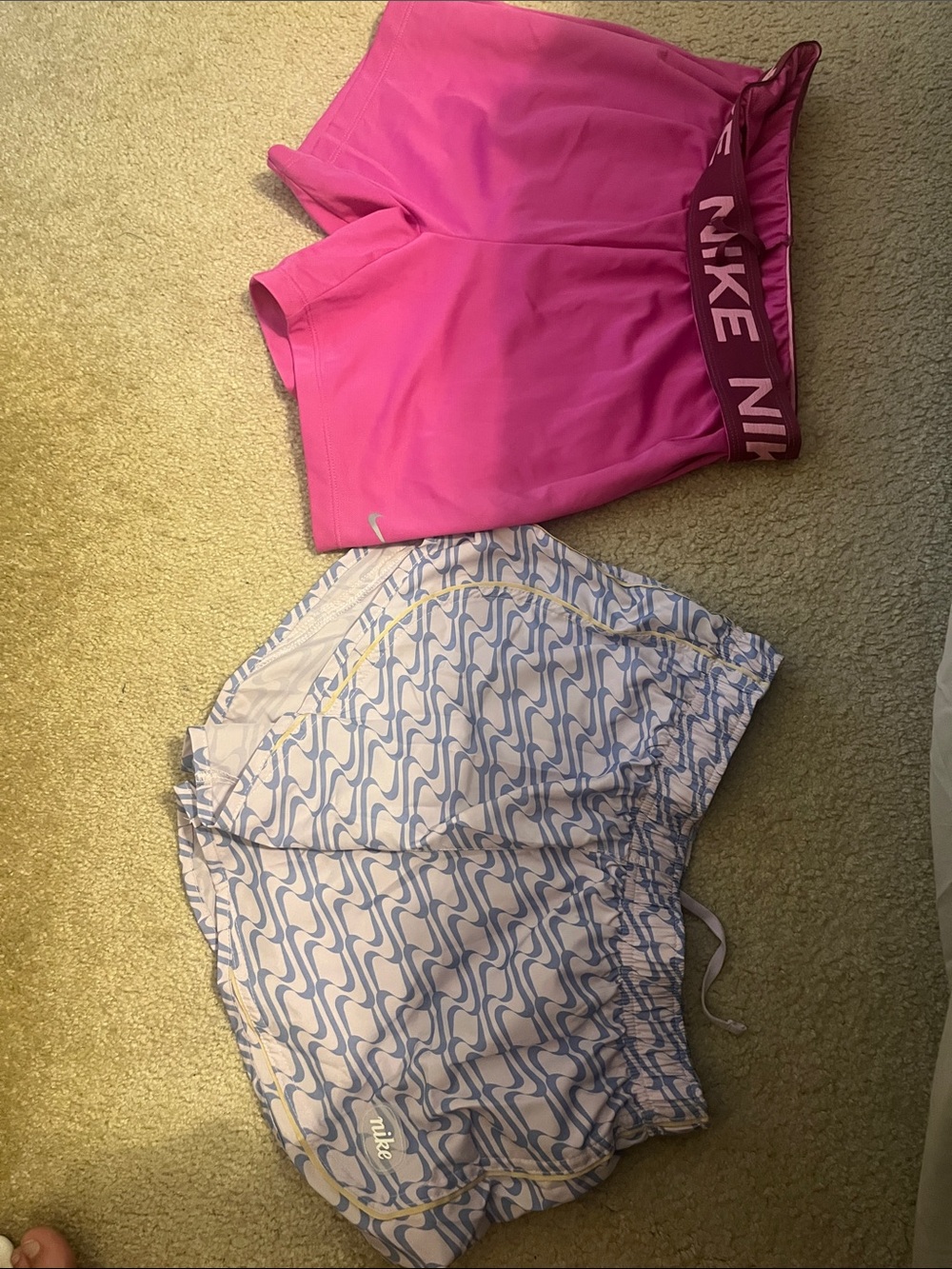 Set of 2 women’s size small Nike athletic shorts